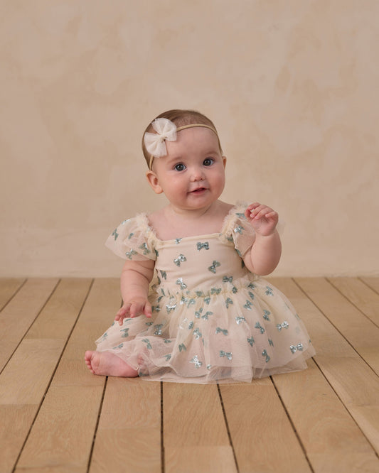 Flutter Tulle Headband Ivory