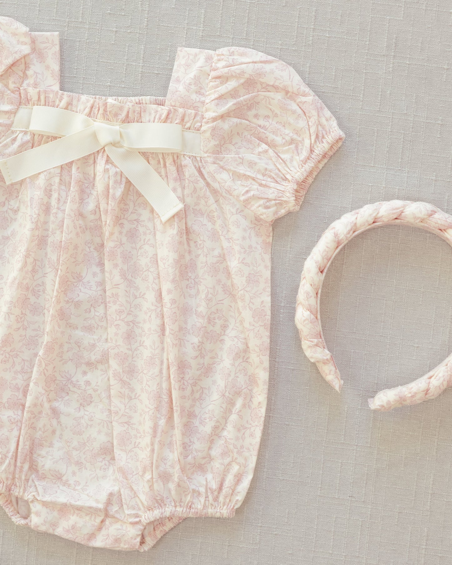 Braided Headband Lavender Floral