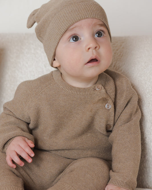 Bailey Knit Sweater Heathered Mocha