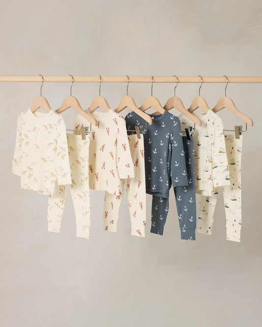 Long Sleeve Pajamas Nautical