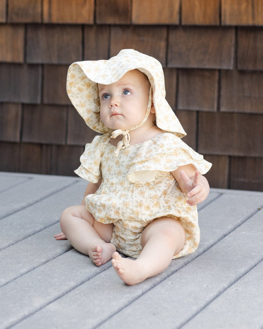 Roxy Romper Yellow Floral