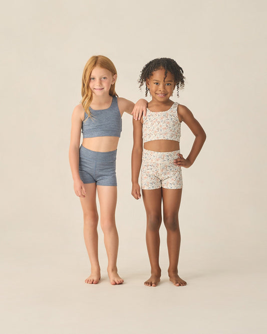Shortie Short Heathered Marine