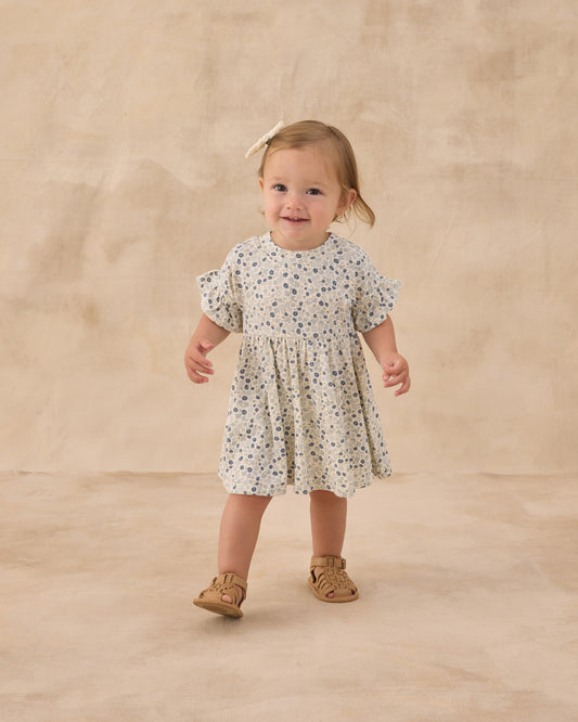 Babydoll Dress Blue Ditsy