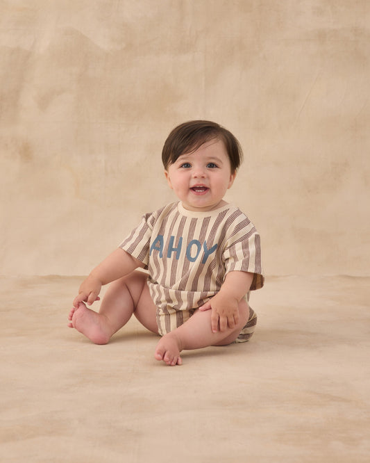 Relaxed Bubble Romper Ahoy