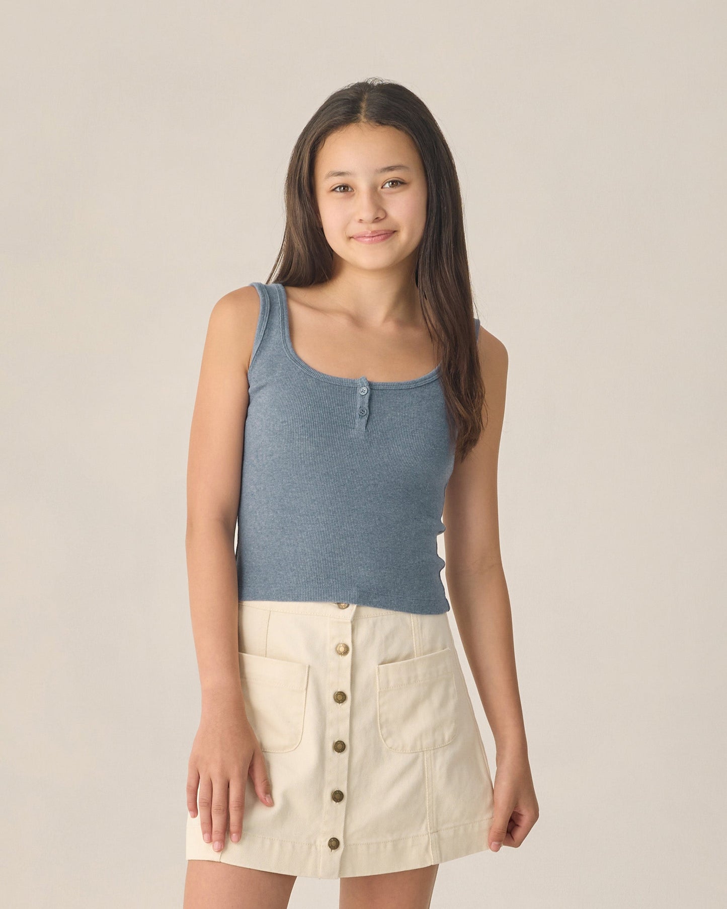 Teen Denver Mini Skirt Natural