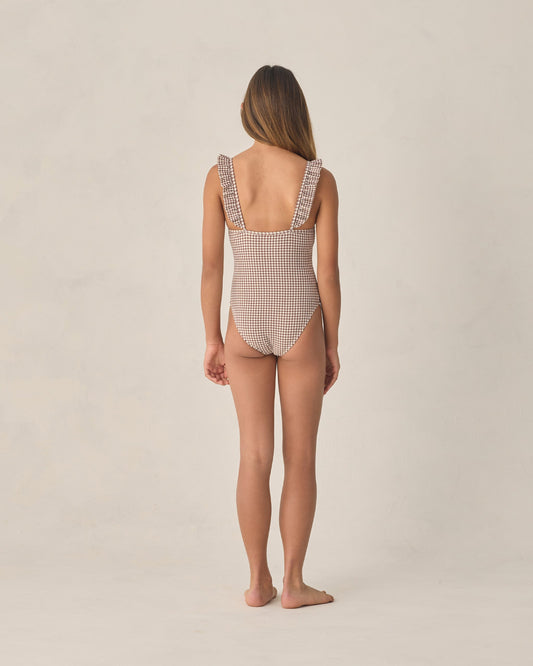 Teen Sky One-Piece Chocolate Houndstooth