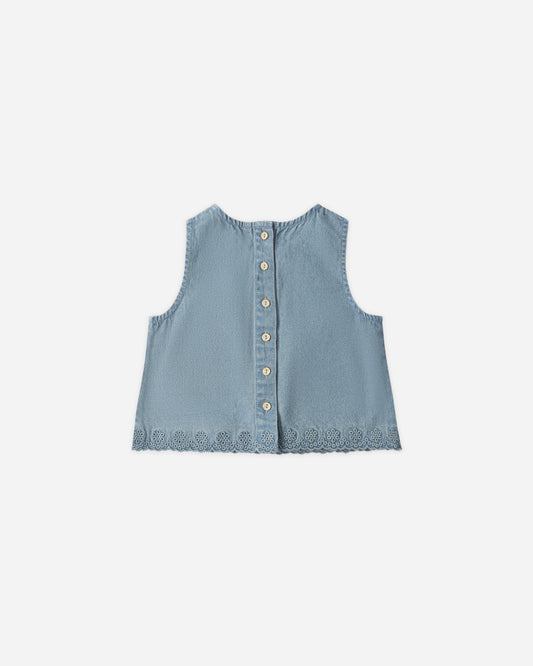 Aaron Top Washed Blue