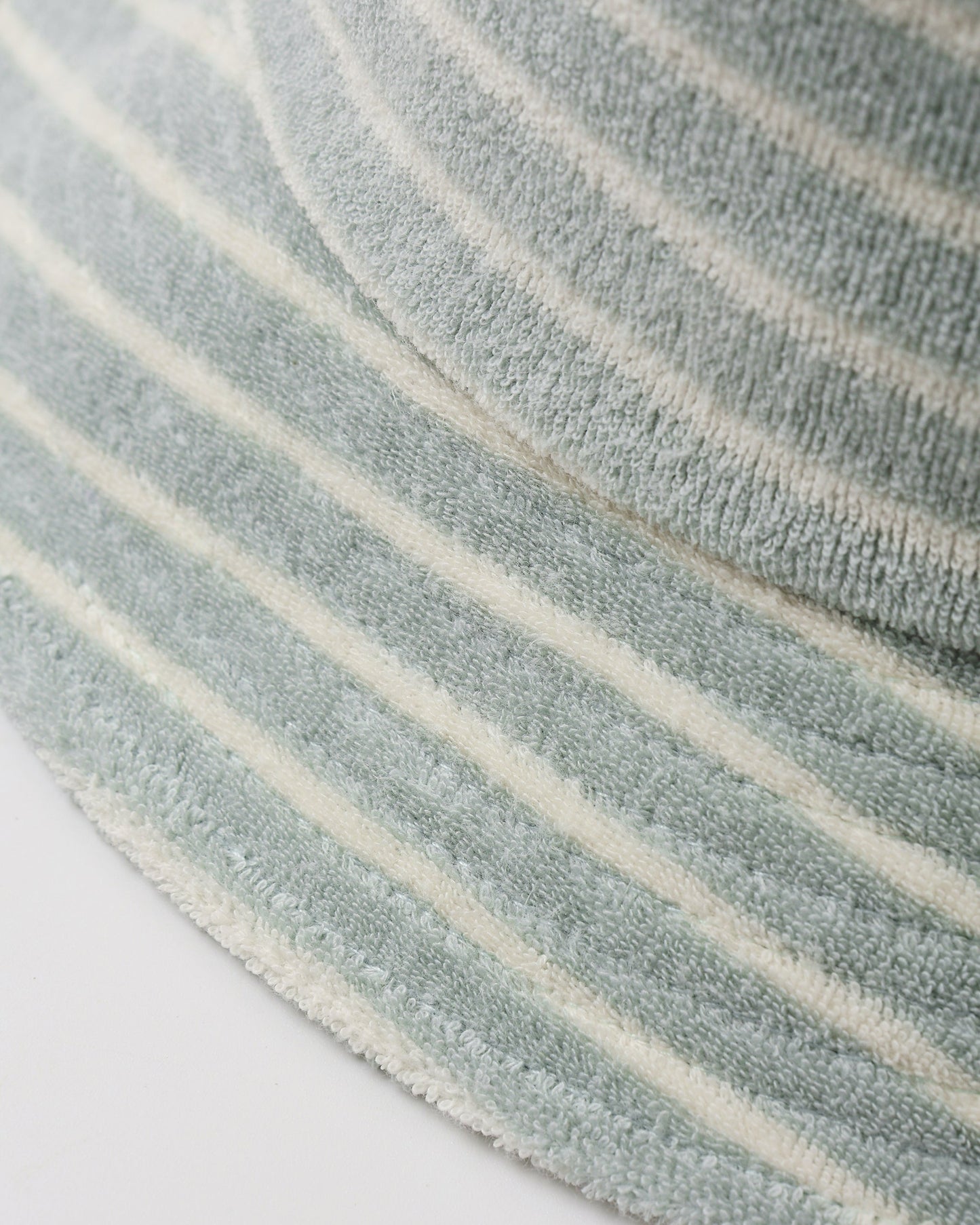 Bucket Hat Seafoam Terry Stripe