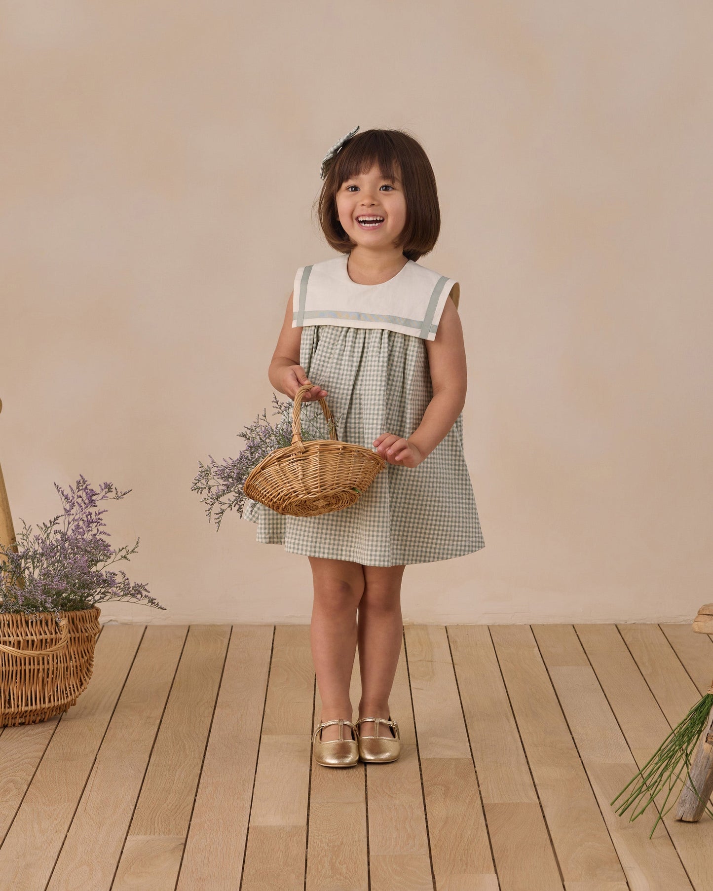 Daisy Dress Eucalyptus Check