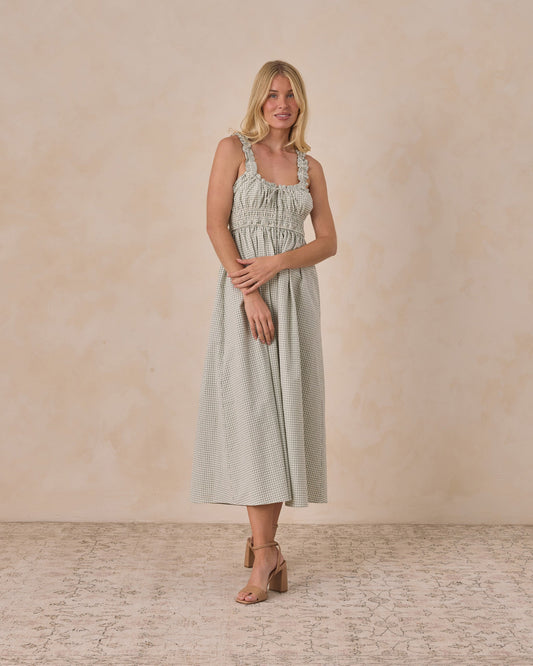 Women's Jane Dress Eucalyptus Check