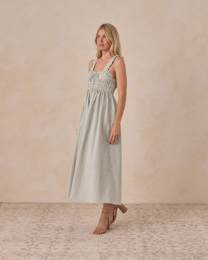 Women's Jane Dress Eucalyptus Check