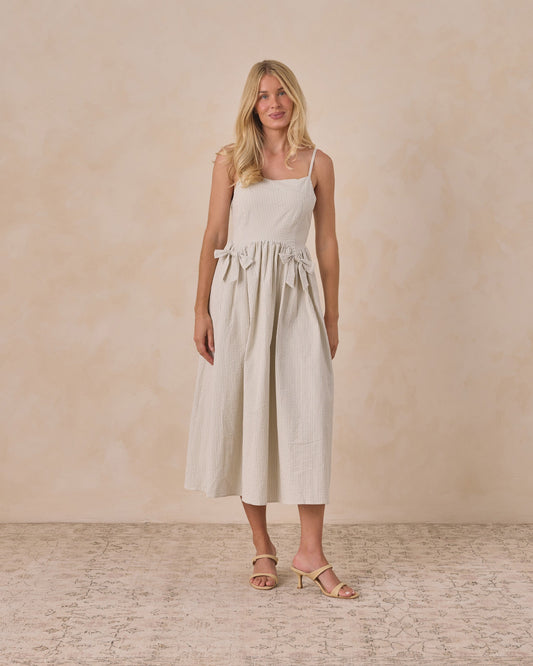 Women's Beatrice Midi Dress Sky Stripe