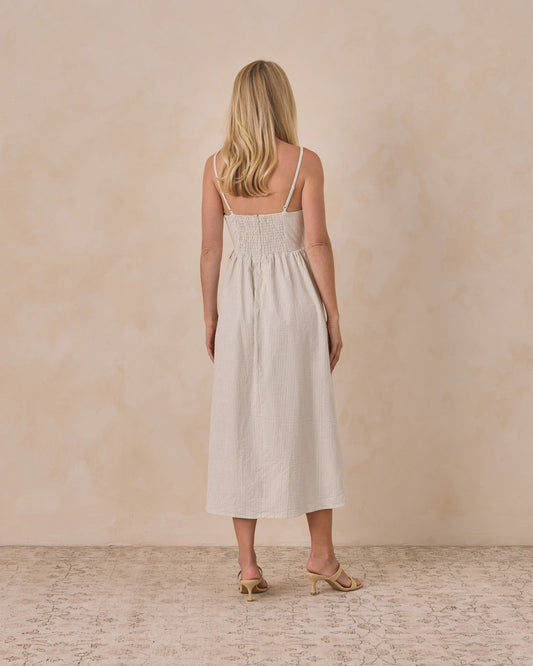 Women's Beatrice Midi Dress Sky Stripe
