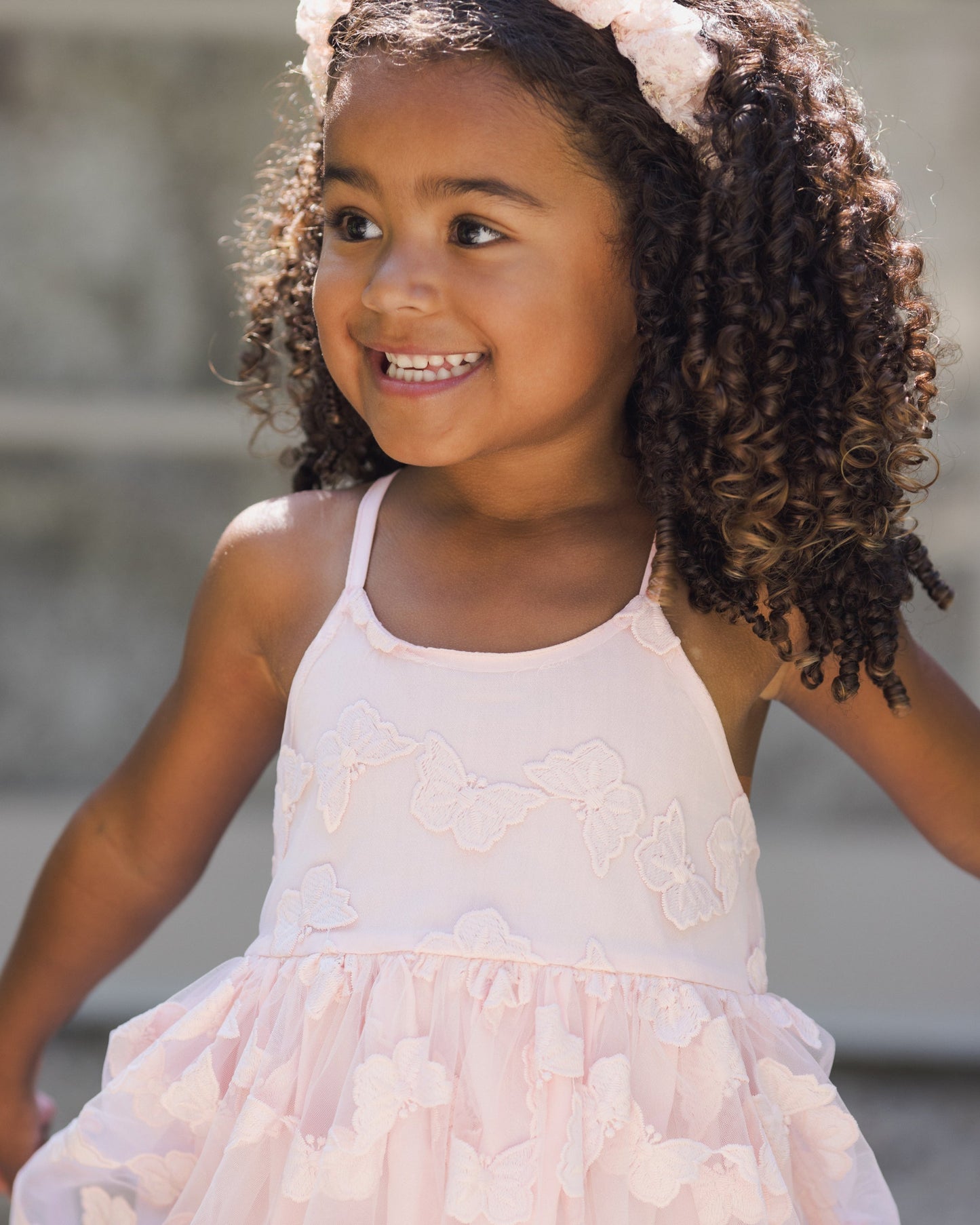 Pippa Dress Butterfly Cotton Candy