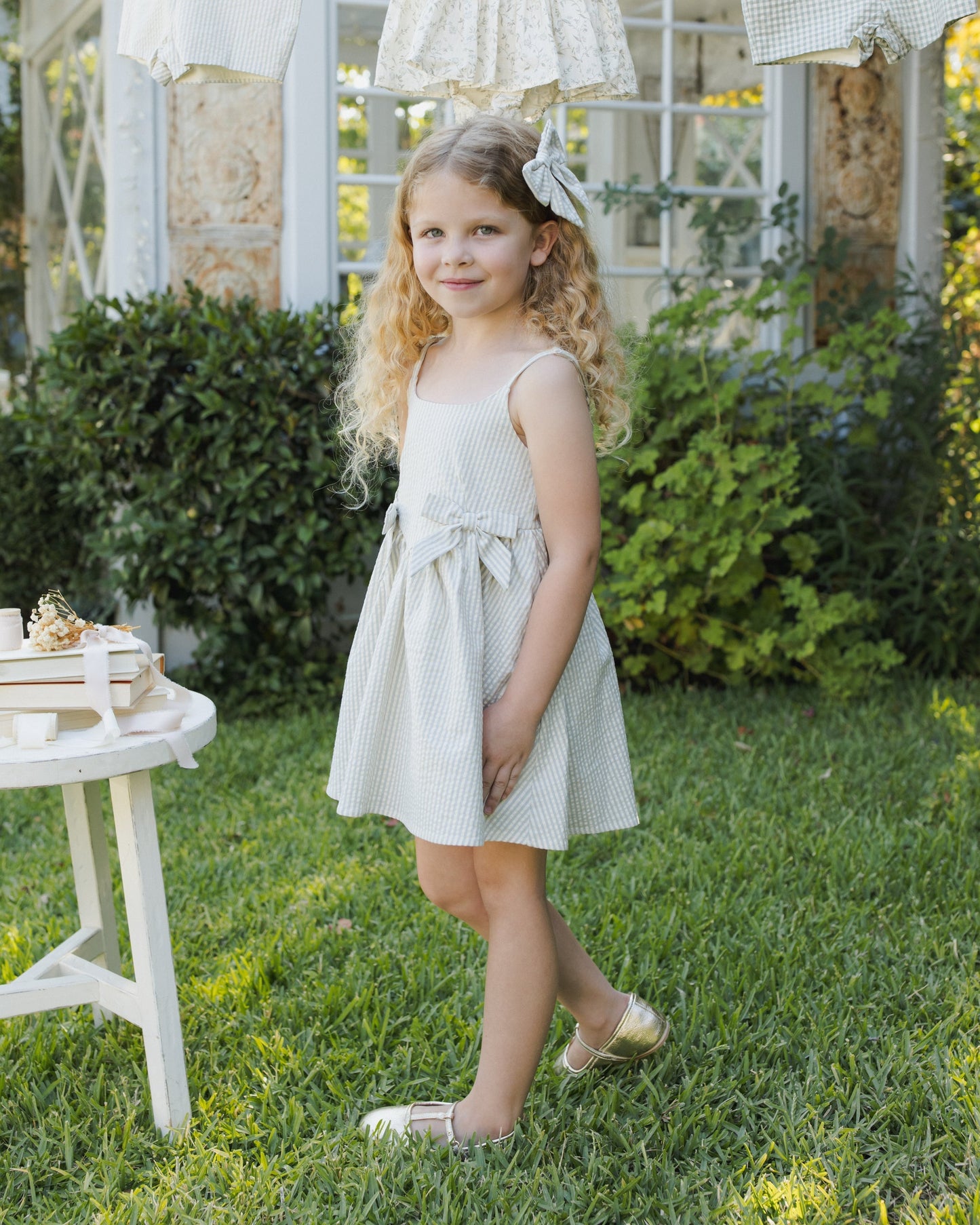 Betsy Dress Sky Stripe