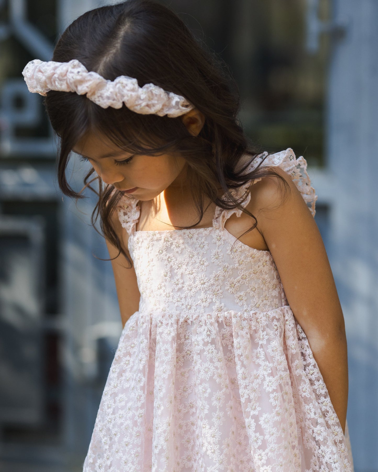 Gathered Headband Cotton Candy