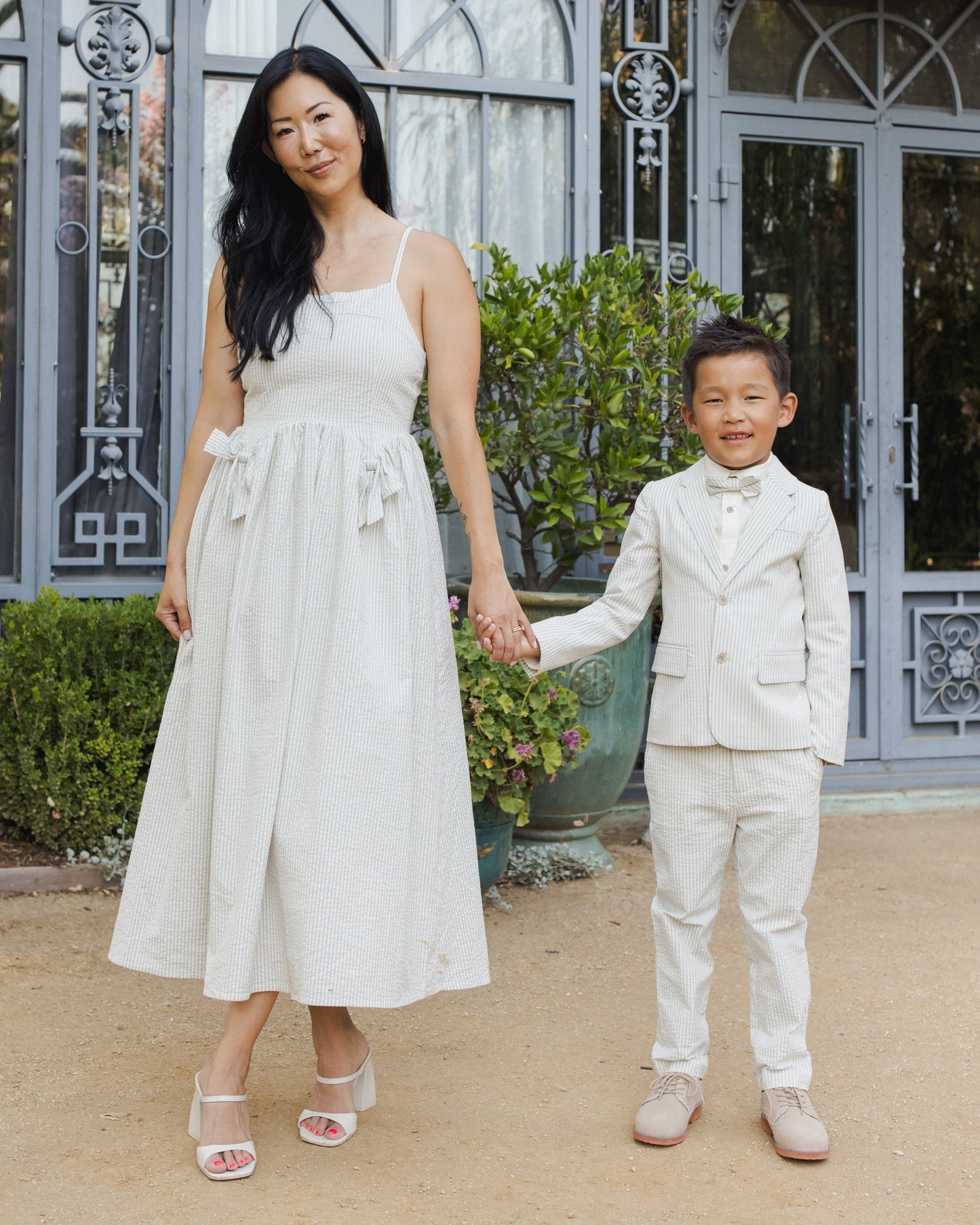 Women's Beatrice Midi Dress Sky Stripe