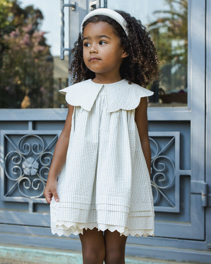 Florence Dress Sky Stripe