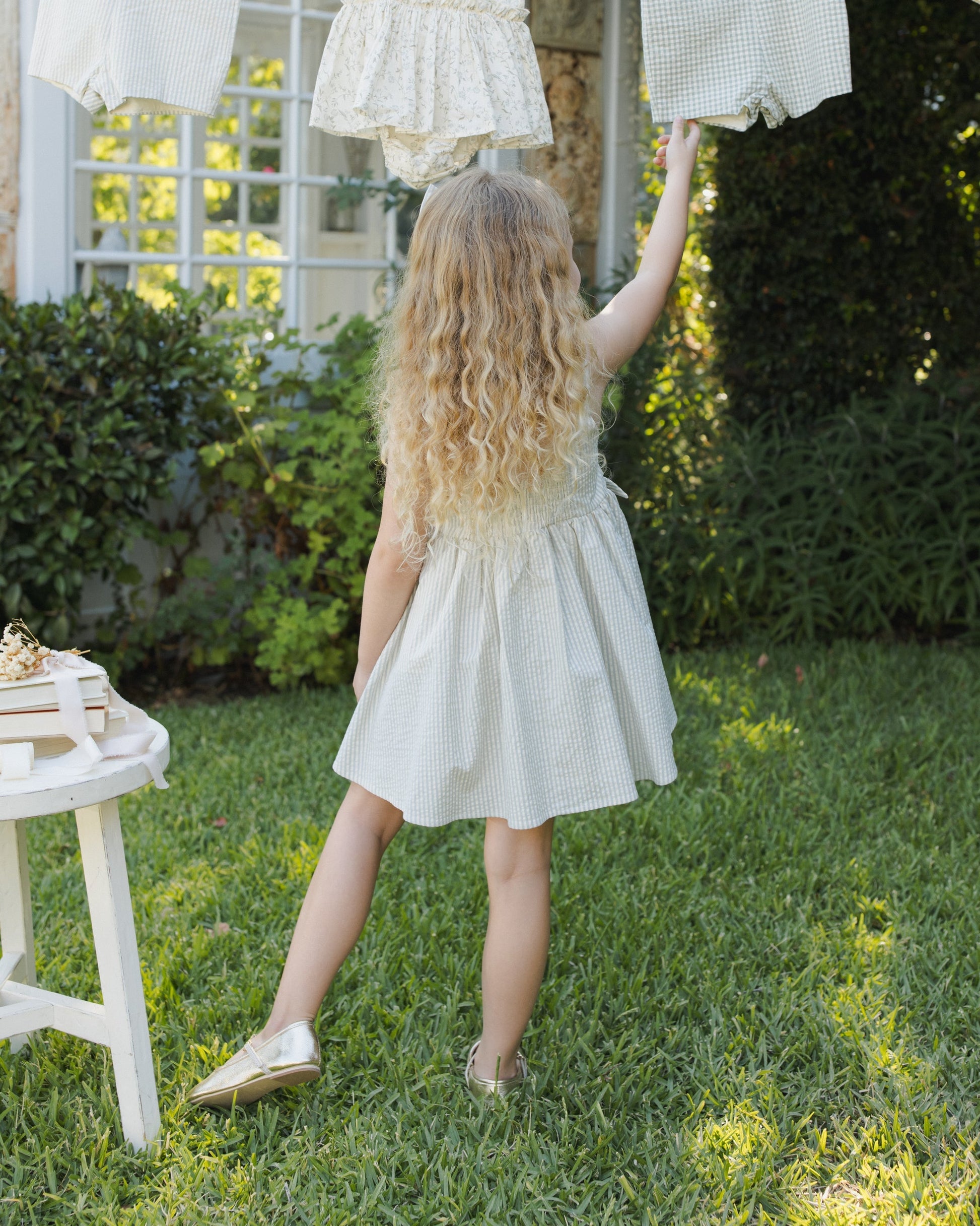 Betsy Dress Sky Stripe