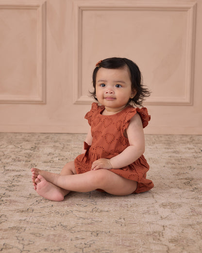 Betsy Romper Red