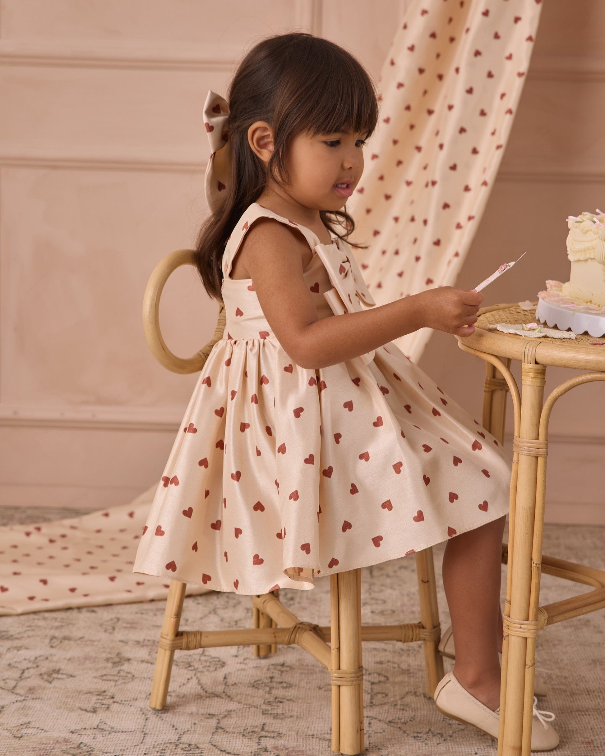 Cindy Dress Red Hearts