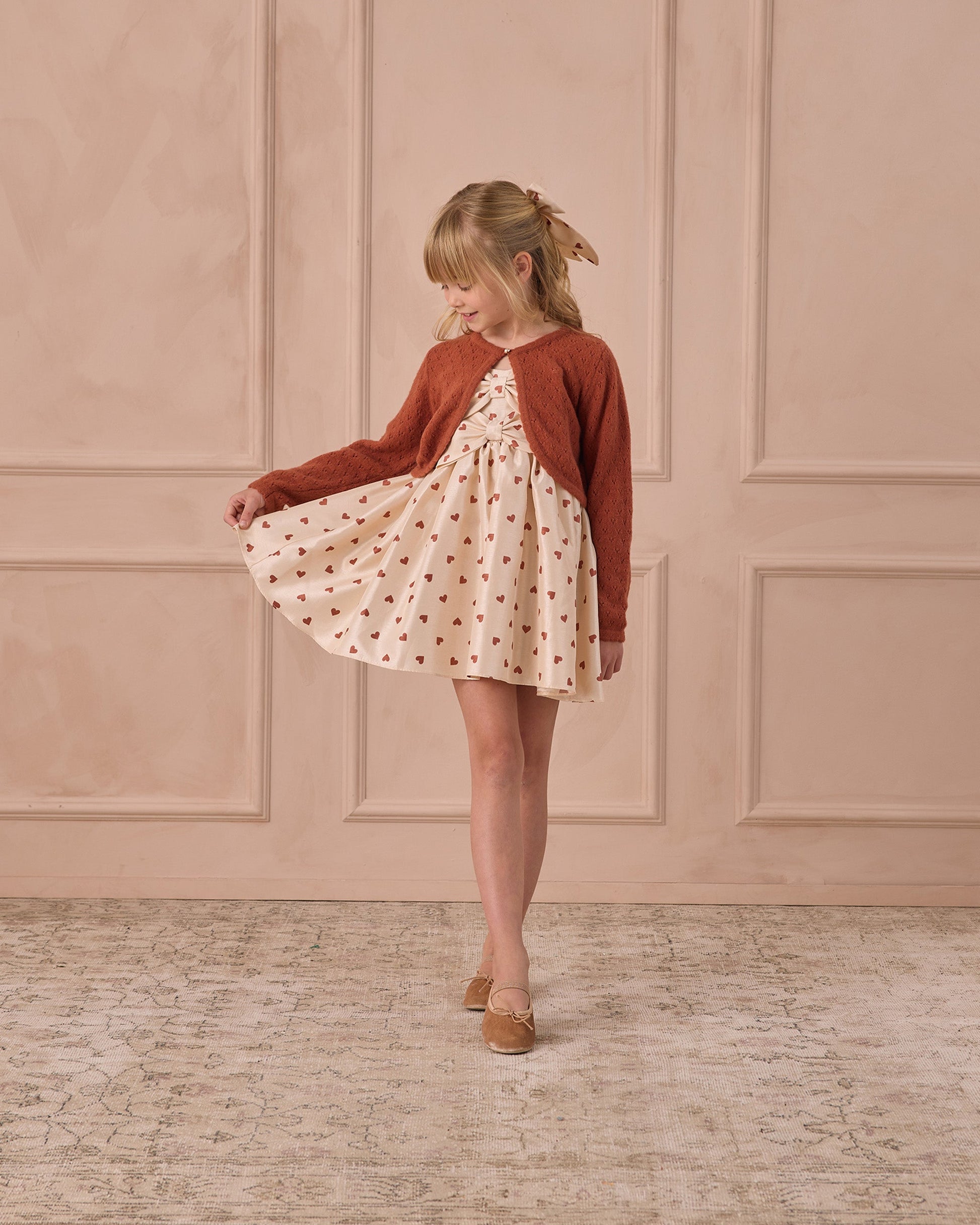 Cindy Dress Red Hearts