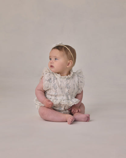 Alice Romper French Floral Stripe