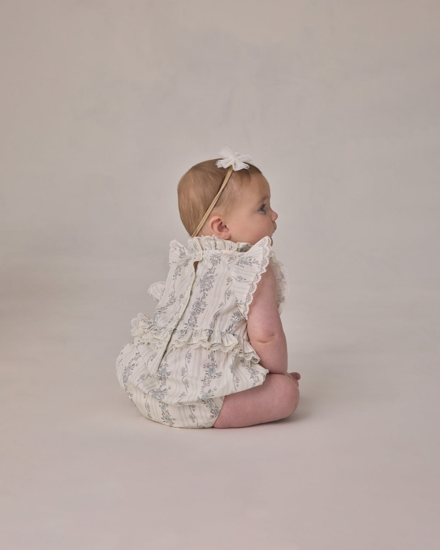 Alice Romper French Floral Stripe