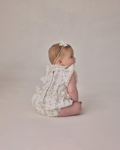 Alice Romper French Floral Stripe