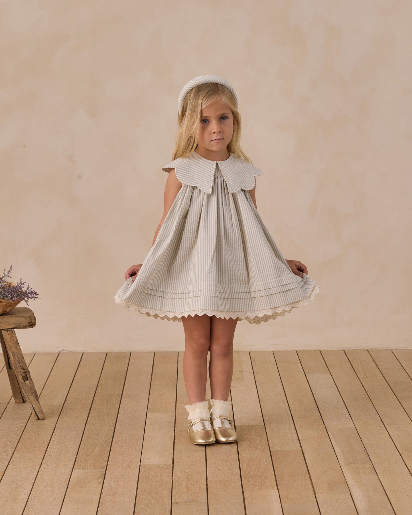 Florence Dress Sky Stripe