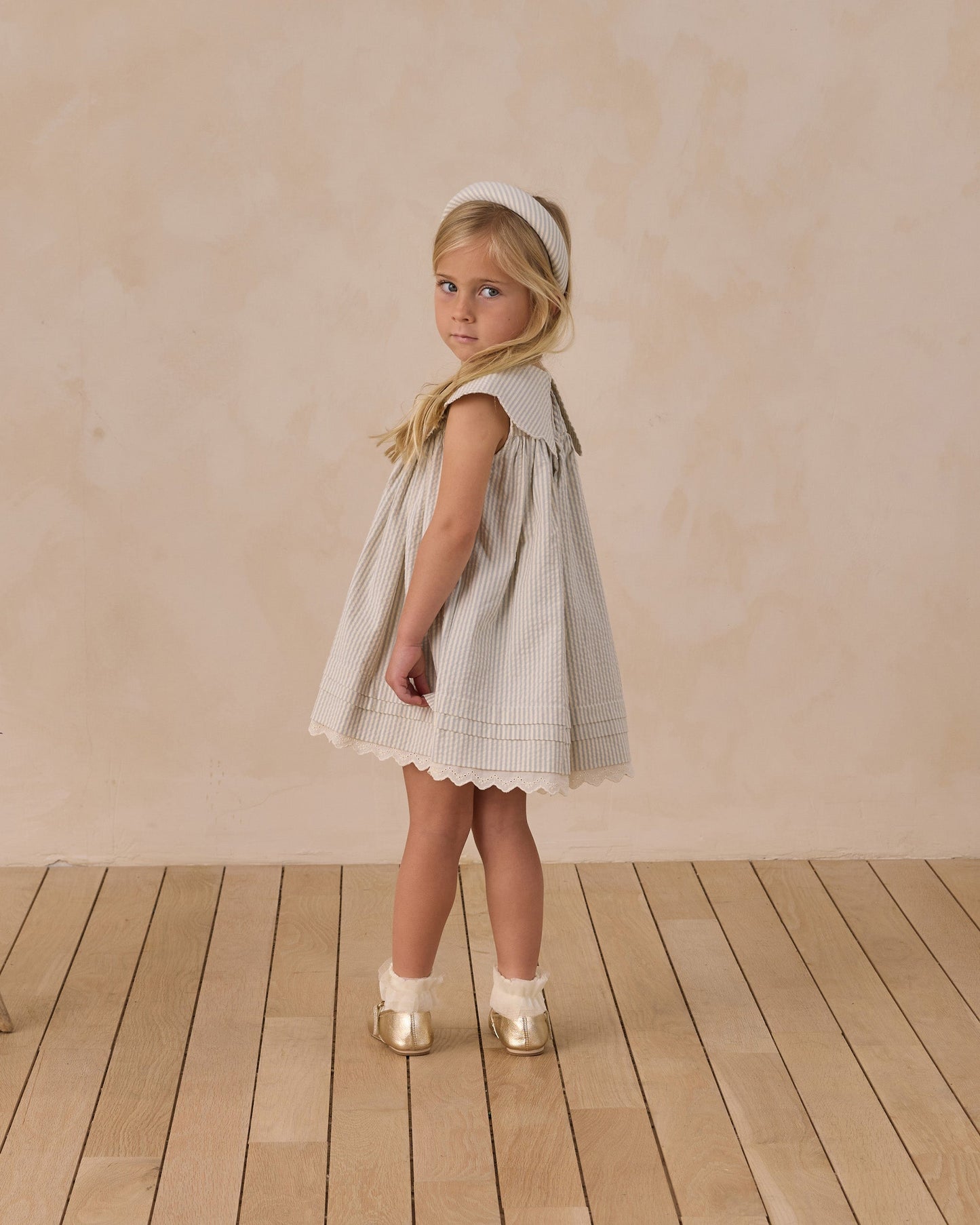 Florence Dress Sky Stripe