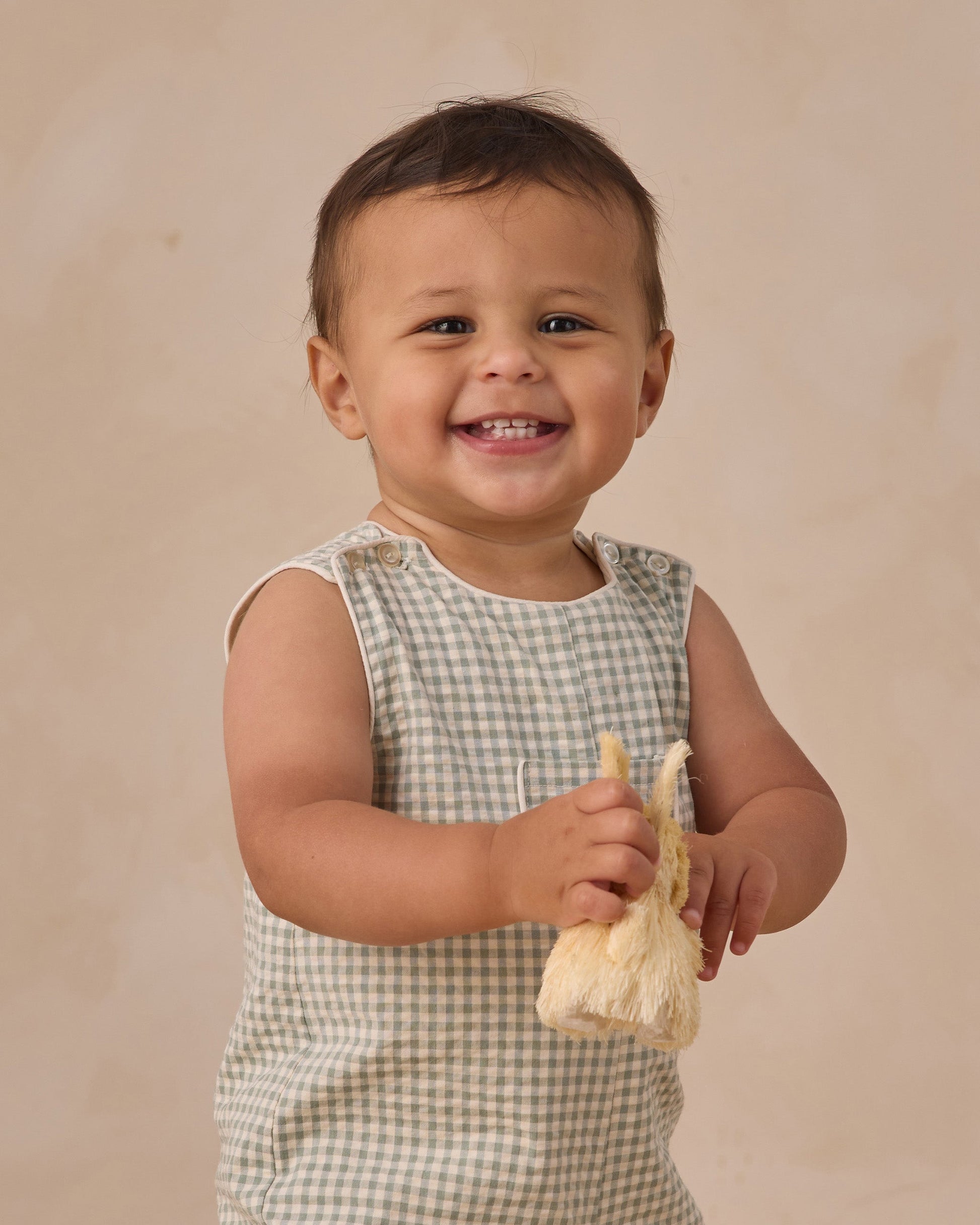 Georgie Romper Eucalyptus Check