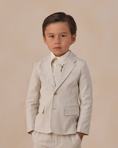 Skinny Tie Sky Stripe