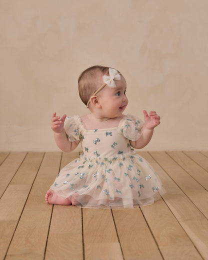Flutter Tulle Headband Ivory