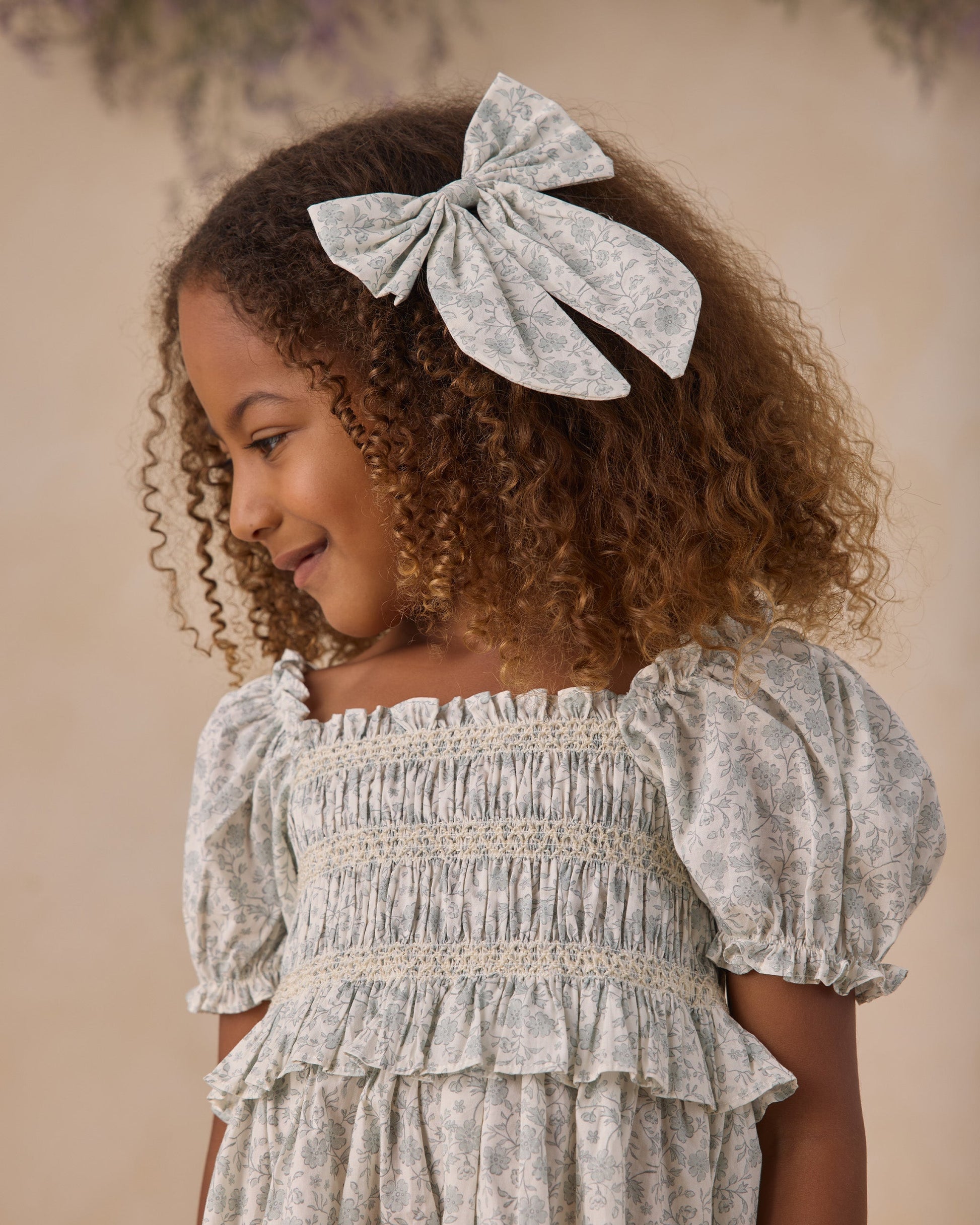 Everly Bow Sky Floral