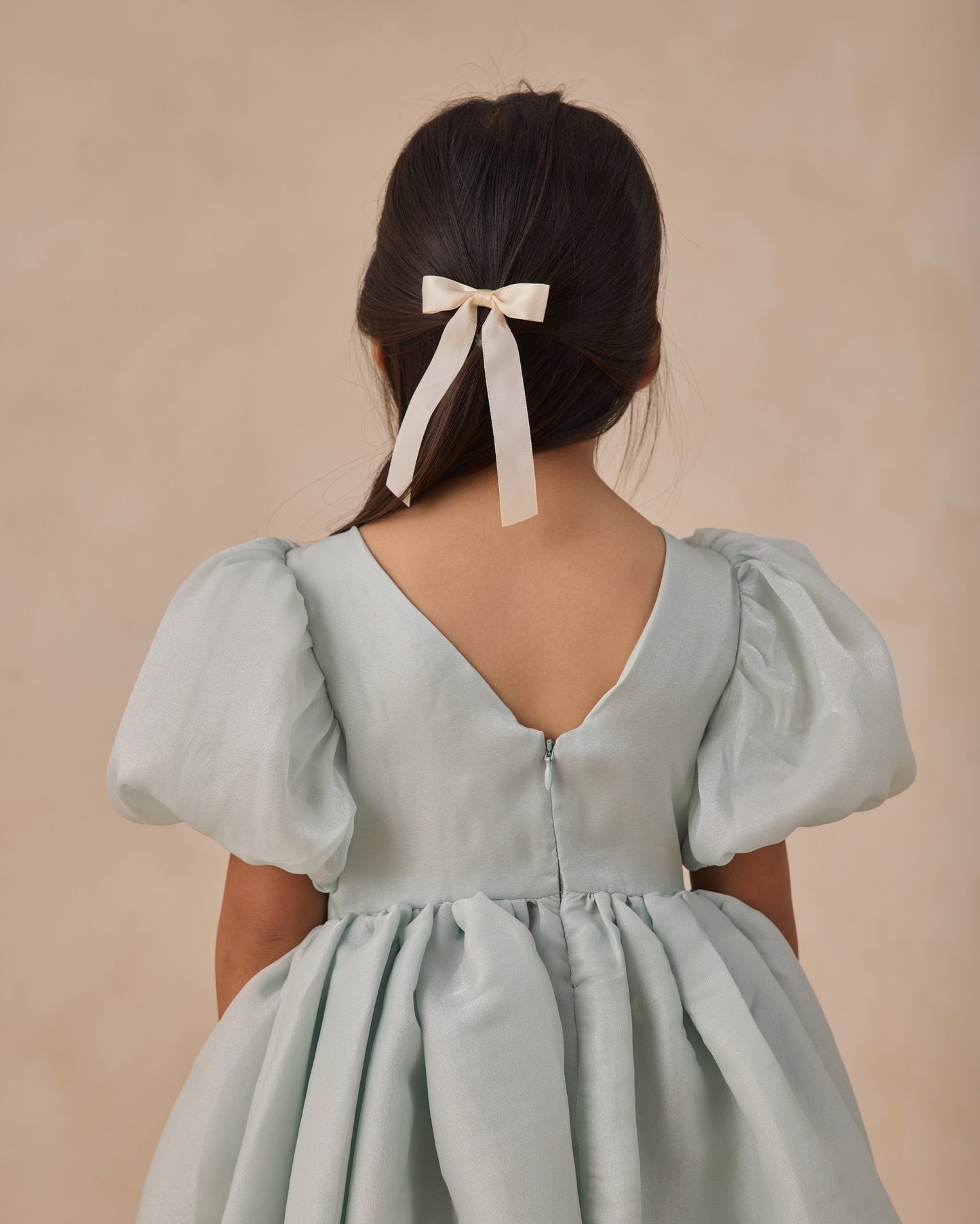 Satin Ribbon Bows Lemon, Natural, Lavender