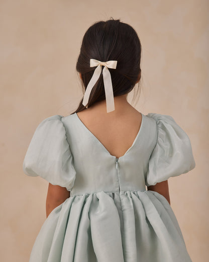 Satin Ribbon Bows Lemon, Natural, Lavender