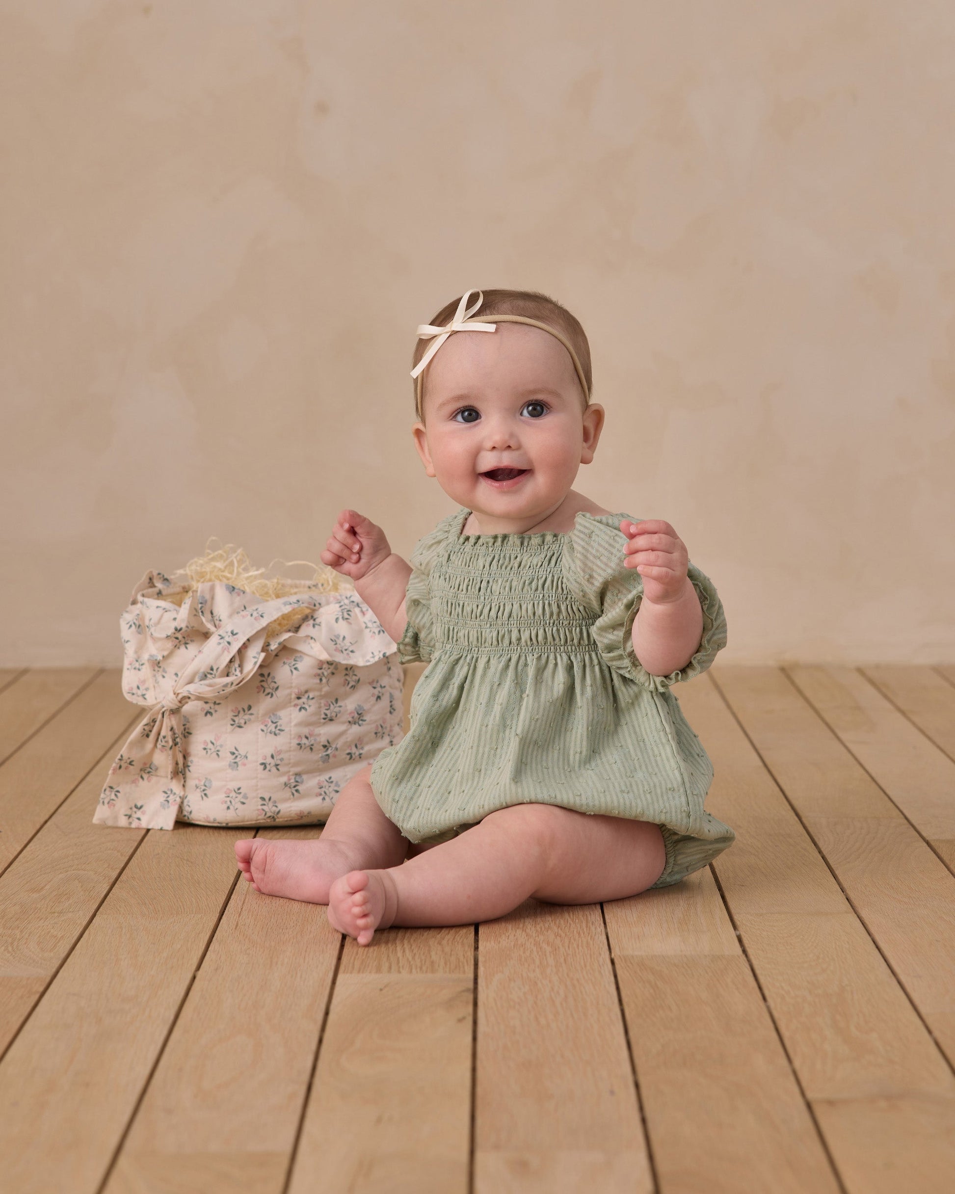 Hazel Romper Eucalyptus