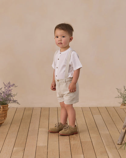 Suspender Short Sky Stripe