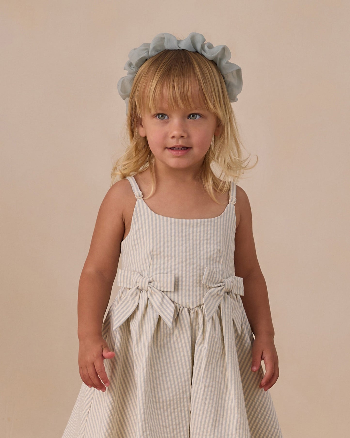Betsy Dress Sky Stripe
