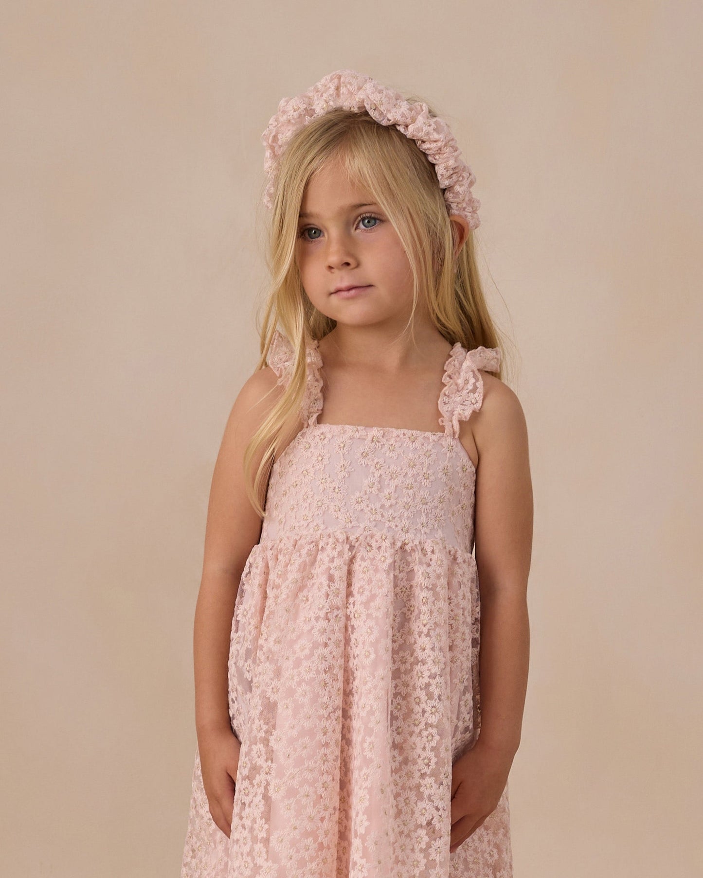 Gathered Headband Cotton Candy