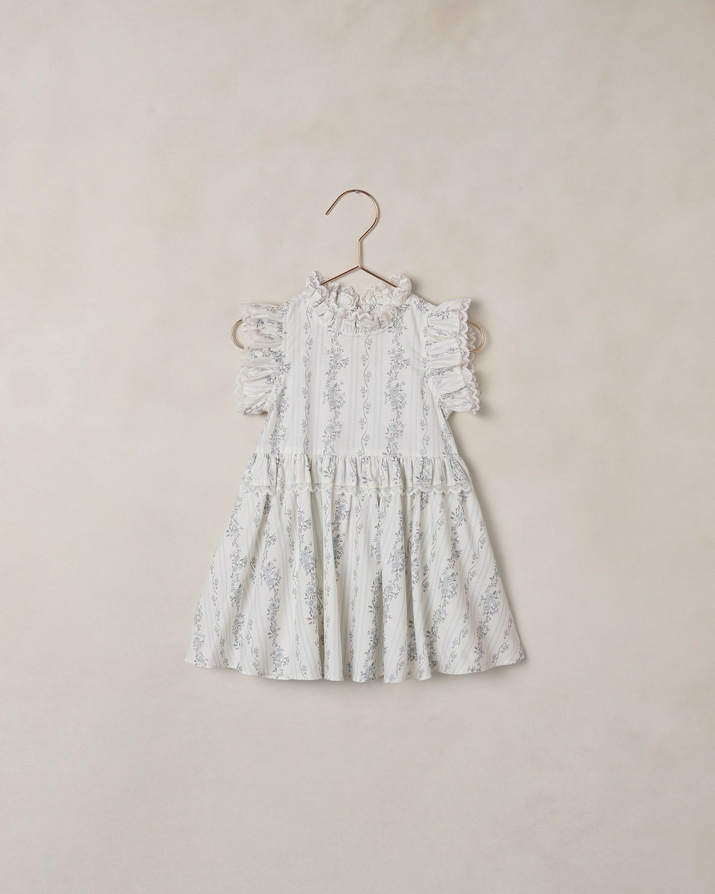 Alice Dress French Floral Stripe