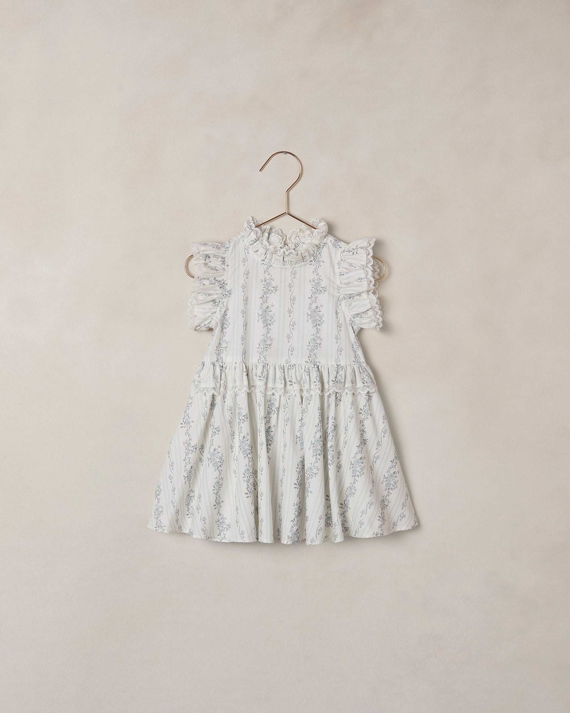 Alice Dress French Floral Stripe