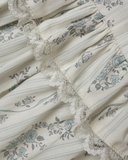 Alice Dress French Floral Stripe