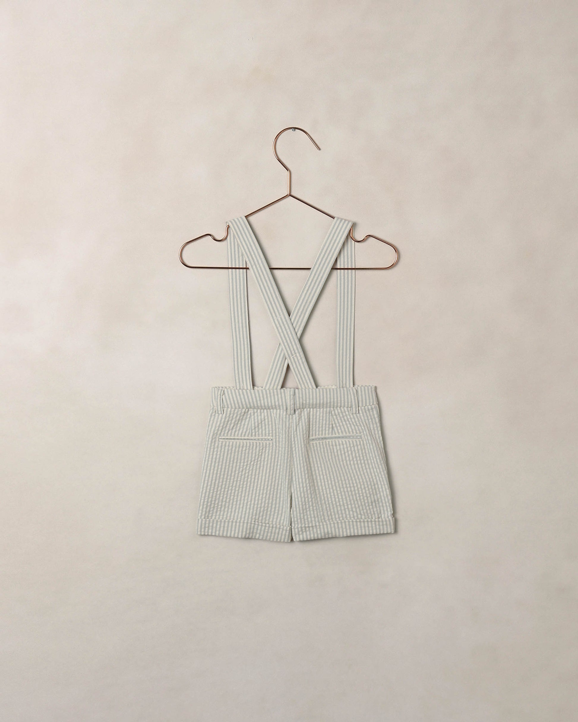 Suspender Short Sky Stripe