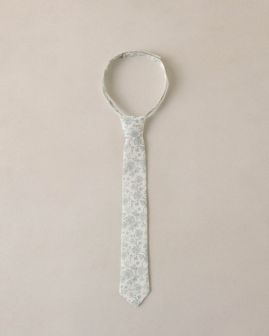 Skinny Tie Sky Floral