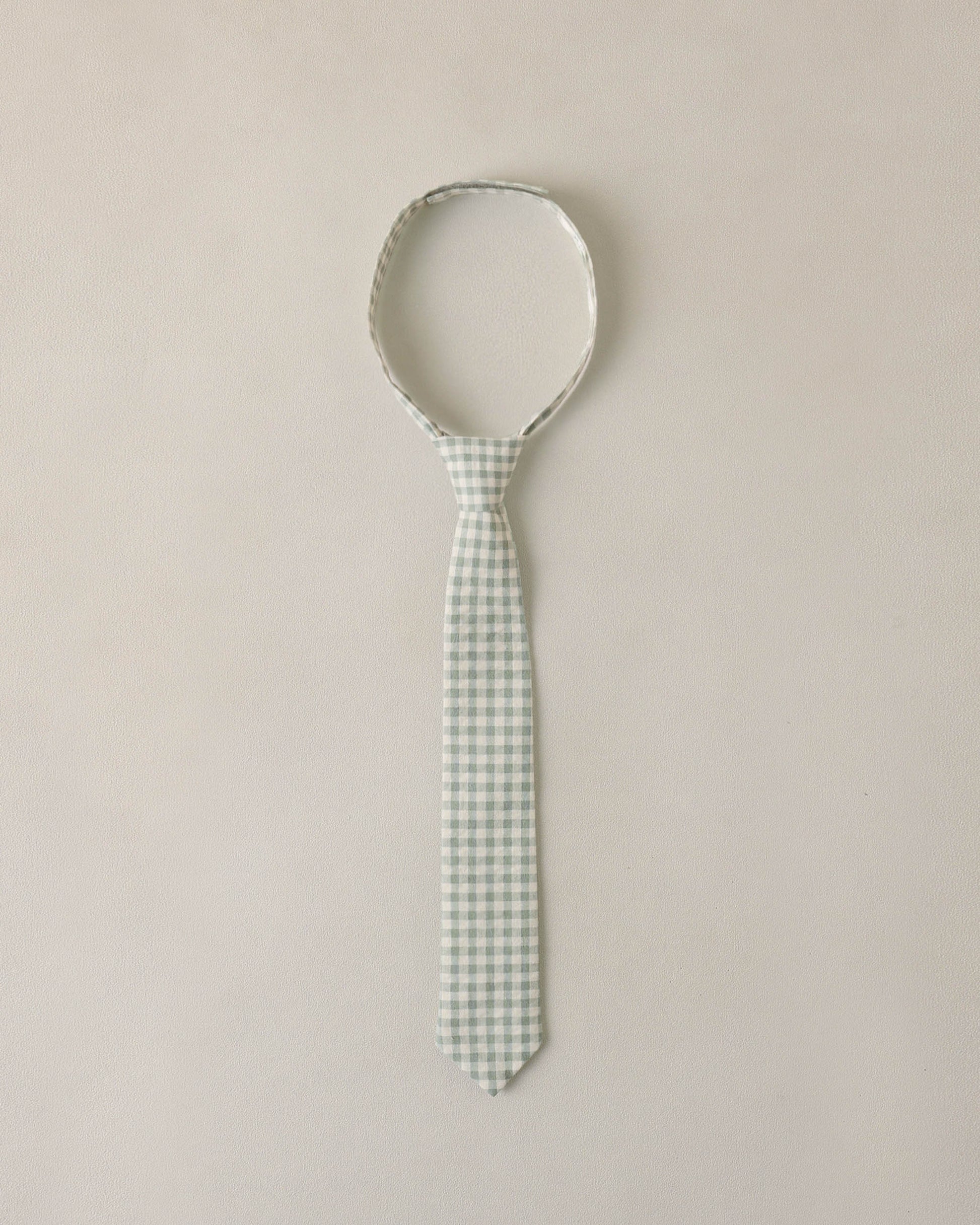 Skinny Tie Eucalyptus Check