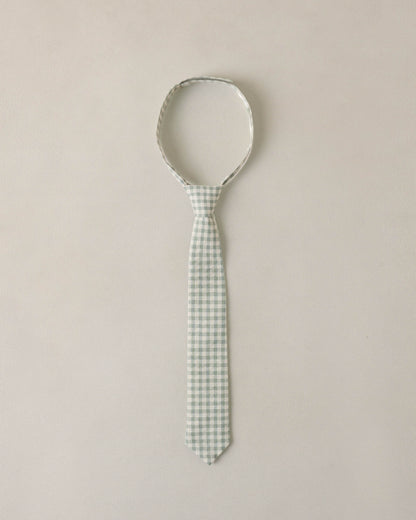 Skinny Tie Eucalyptus Check