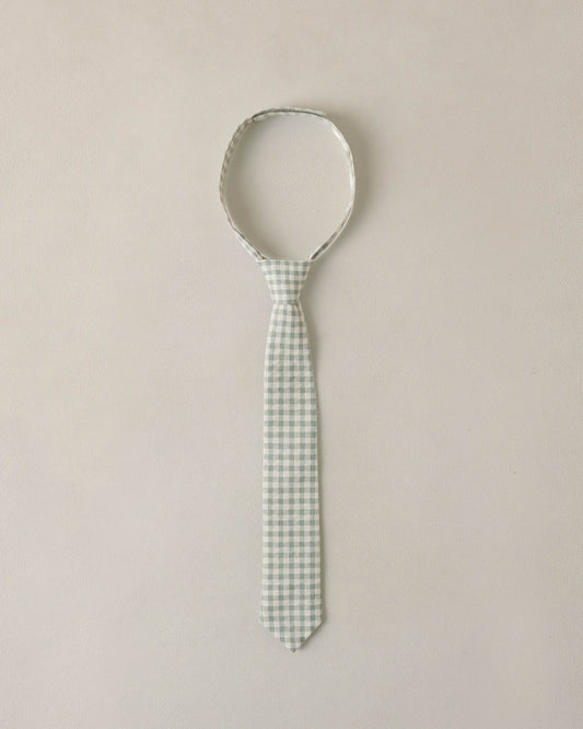 Skinny Tie Eucalyptus Check