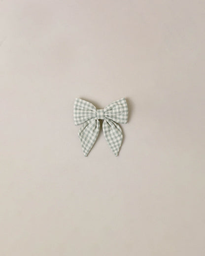 Norah Bow Eucalyptus Check